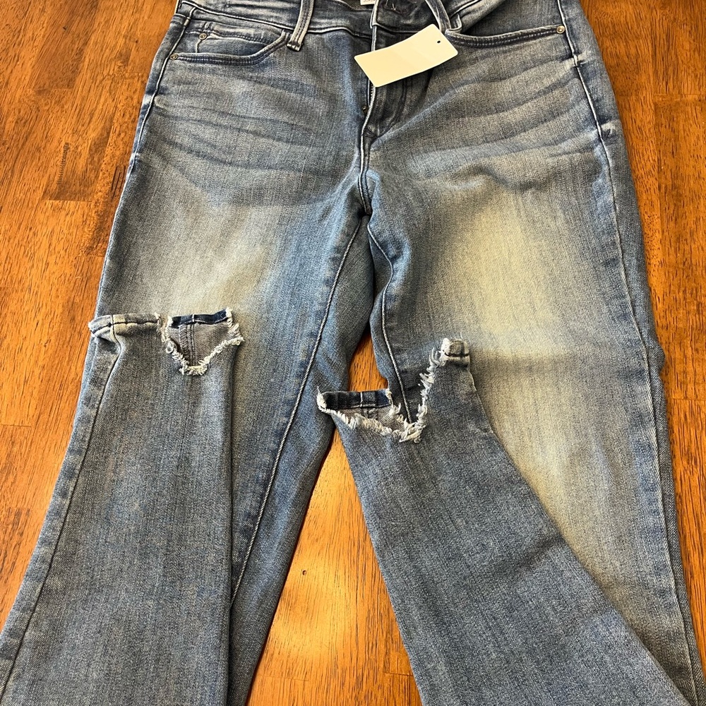 SkinnyGirl Distressed Blue Jeans for Women